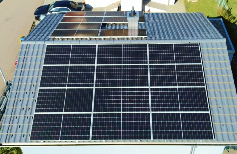 Solaranlage für Einfamilienhaus in Trimbach mit der Gesamtleistung von 10.08