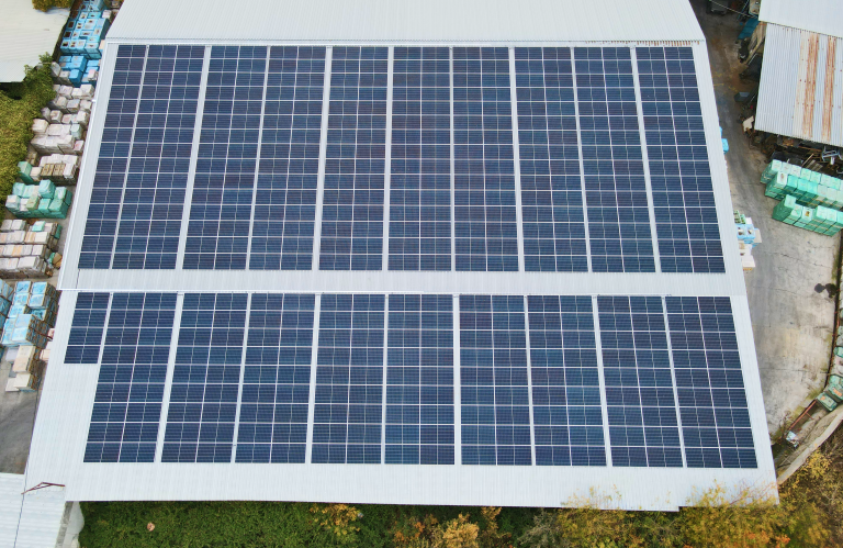 Solaranlage für Lagerhaus