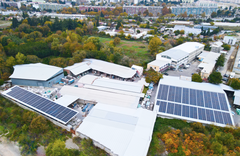 Solaranlage für Lagerhaus